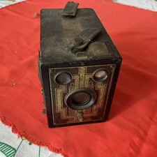 Vintage Kodak Six-20 Brownie Junior Box Camera Art Deco Face 1930s Untested