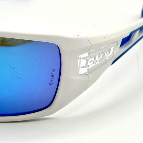 PMX Velar PZ87+ Sonnenbrille verspiegelte blaue Gläser weißes Gestell gummierte Bügel - Bild 5 von 15