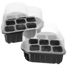  2 Sets Starter-Tabletts, Pflanzgefäße, Starter-Tabletts, Sprossenkästen für