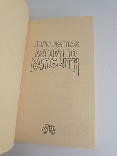John Dalmas Return to Fanglith 1987 Baen Books PB 1st Print Vintage Sci-Fi Novel - Imagen 5 de 8