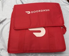 Official DoorDash Dasher Insulated Hot Cold Bag Red Delivery Bag Door Dash New