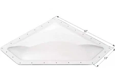 Icon 01868 NSL2810 Neo Angle RV Skylight 28" x 10" - Clear