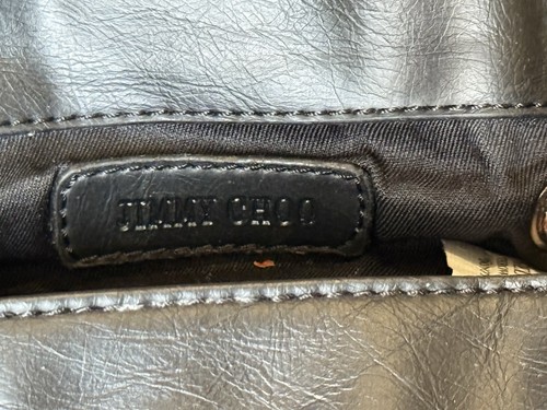 Jimmy Choo Kaschmir Kalbsleder schwarz Leder kleine Geldbörse Neu mit Etikett selten Mini Geldbörse authentisch - Bild 16 von 24