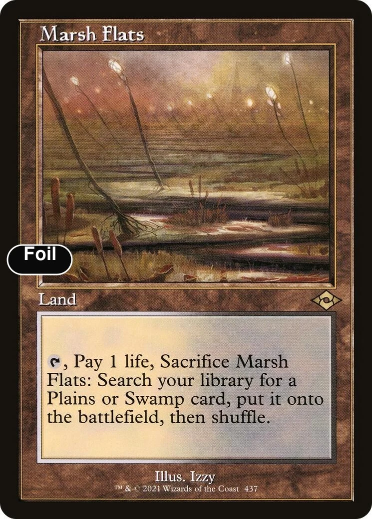 Marsh Flats Magic: The Gathering Wizards of the Coast Rare