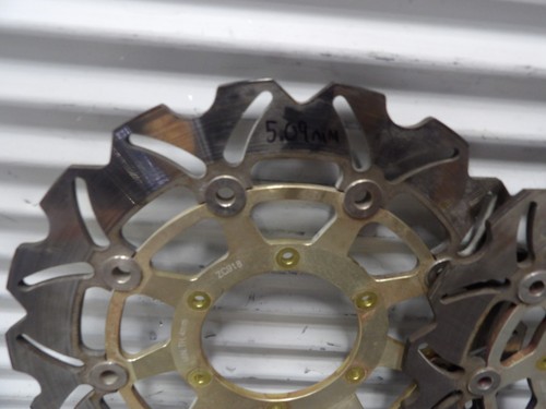 01-06 Honda CBR600F4I aftermarket front brake rotors 5.05 mm - Picture 4 of 7
