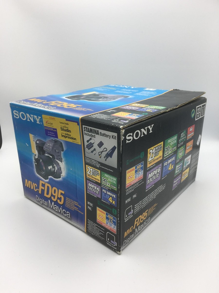 Sony Mavica MVC-FD95 2.1MP Digital Camera - Black & Metallic