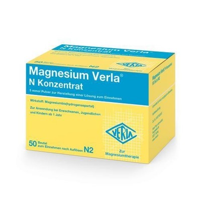 MAGNESIUM VERLA N Konzentrat Plv.z.H.e.L.z.Einn. 50 St PZN 3395418