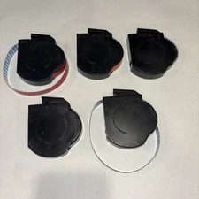 VTG Lot of 4 Duramatic Embossing Tapes Red Orange Green