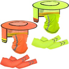 SATINIOR 6 Pcs Hard Hat Sun Shade Accessories High Yellow, Orange 