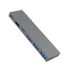 USB-C-Dockingstation, 6-In-1-Typ-C-Hub, mit -Kompatibel, PD100W, USB C, 3 U5310