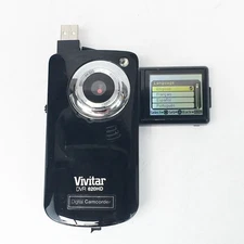 Vivitar DVR-620HD Compact Digital Video Recorder - Black - Tested
