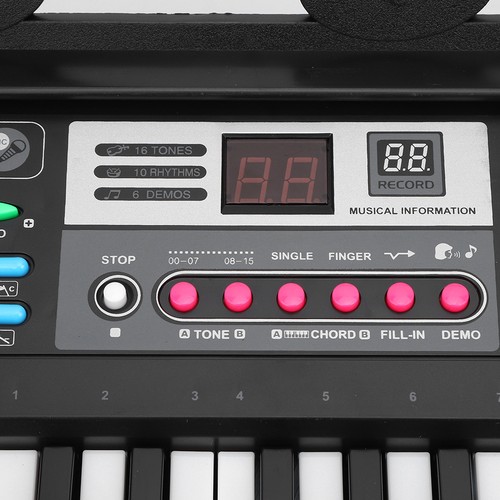 Electronic Keyboard 61 Piano Keys Children Toys Beginner Microphone Musical SD3 - Picture 9 of 12