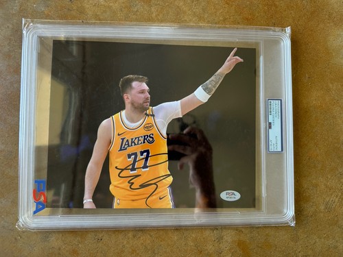 Luka Doncic signed autographed Los Angeles Lakers 8x10 Photo PSA/DNA