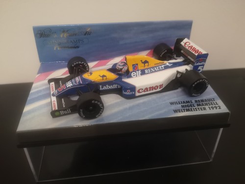 Mansell 1992 Williams Renault FW14B World Champion Miniature F1 1/43 Minichamps - Picture 1 of 4