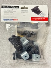 NEW Pack of 5 HellermannTyton 151-01671 Ratchet P Cable Clamps, 1/2" - 3/4"