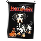 Halloween Garden Flag Halloween Ghost Dog Garden Flags for Outside 12x18