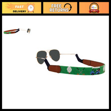 Hand-Stitched Leather Needlepoint Sunglass Strap Retainer - Stylish & Durable