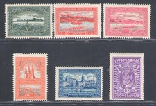 1932 YUGOSLAVIA - Michel Catalog No. 243/248 - Unified No. 225/230 - MNH**
