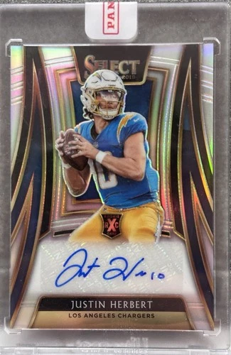 2019 Panini Select XRC Silver Prizm Justin Herbert RC Auto /49