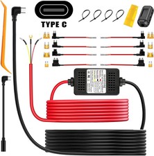 Dash Cam Type C Hardwire Kit - 13ft 12V-24V to 5V Low Voltage Set