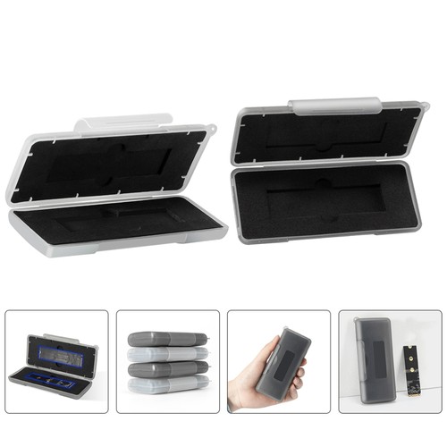 2 Pcs Hard Disk Protection Box Travel Storage Case Shockproof Carrying - Afbeelding 9 van 12