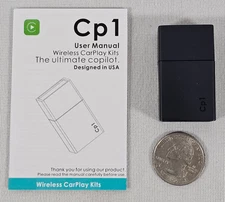 Mini Wireless CarPlay Adapter for Apple, Plug & Play Low Latency Converts Wired