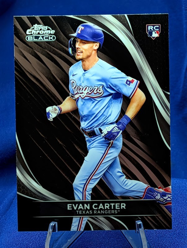 ~ Evan Carter 2024 Topps Chrome Black #83
