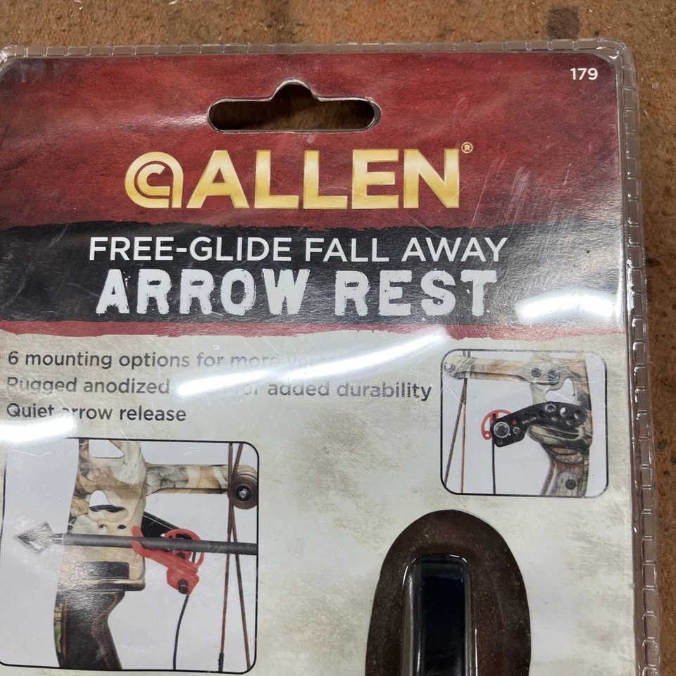 Allen Free-Glide Fall Away Arrow Rest Anodized, 6 Mount Position, Quiet Release - Image 2 of 4