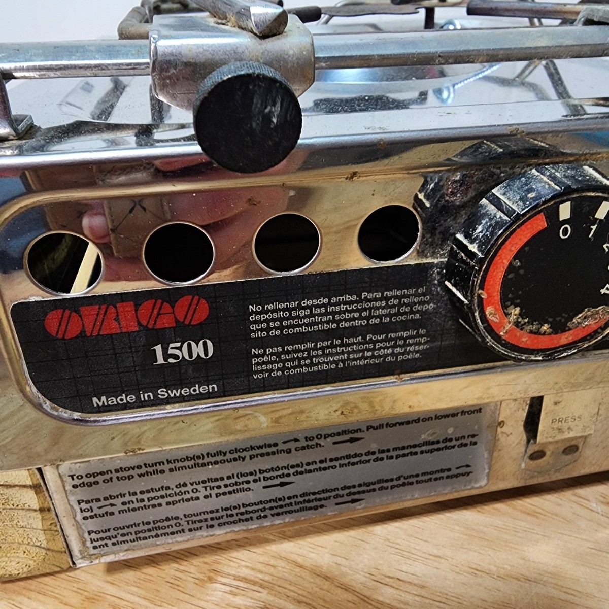 ORIGO（Made in Sweden）アルコールバーナー式コンロ ※激レア Origo 1500 Single Burner Alcohol Stove Made In Sweden With