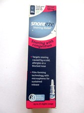 Snoreeze Snoring Relief Snoring with congestion Nasal Spray  10ml EXP-05/27