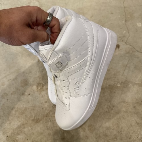 FILA White High Top Shoes Womens Size 8 Clean - Picture 5 of 10