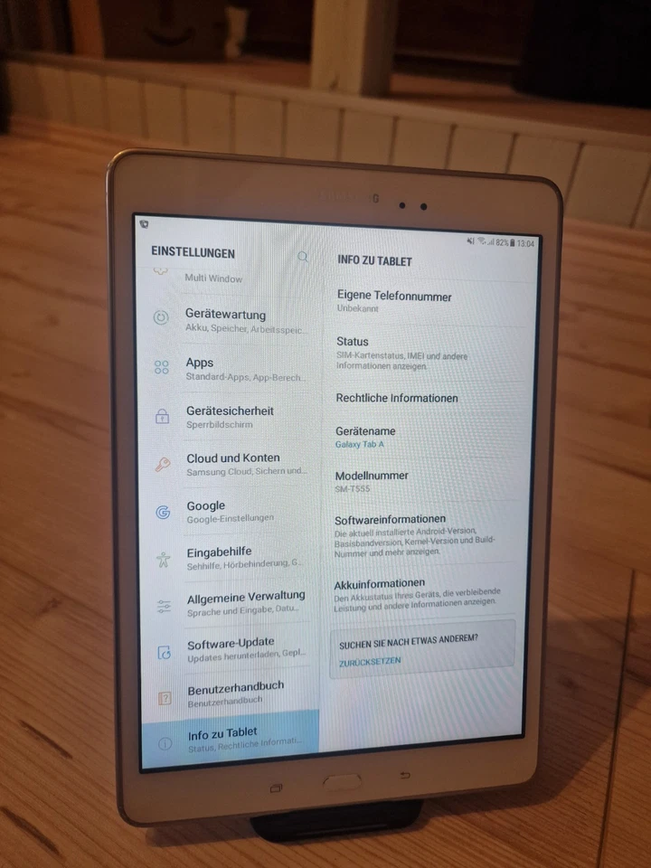 Samsung Galaxy Tab A SM-T555 Wifi + LTE 16GB weiß Android 9,7 ohne Ladegerät - Bild 3 von 3