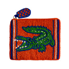 Florida Gators Game Day Coin Purse, Alligator Beaded Bag Lily Posh