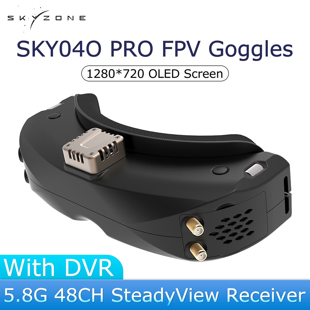 Skyzone Sky04o Oled 5.8g 48ch Sabit Görünüm Alıcı 1024x768 Dvr Fpv Head Kafa Izc