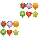 2 Pack Ballons Früchte Folienballons Orangenballon Partydekorationen