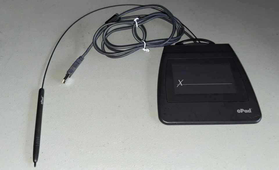 Almohadilla de captura de firma electrónica ePadlink VP9801 ePad Foto 2 de 4
