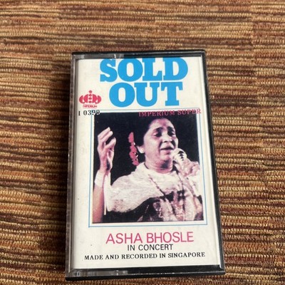 Asha Bhosle - In Concert, Sold Out, Cassette Album, Bollywood Hit Songs Live