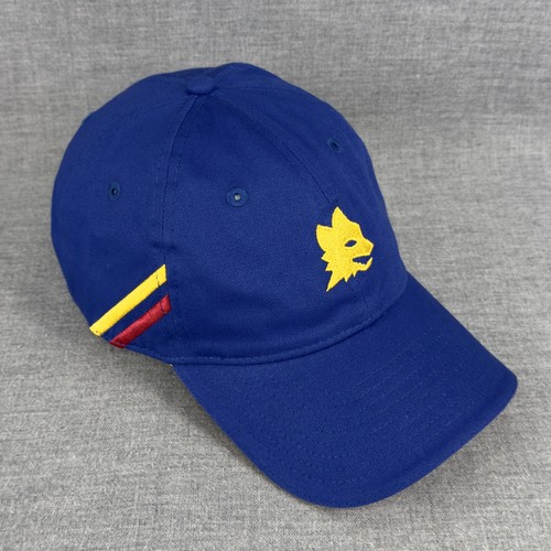 AS Roma Mütze Cap Herren Riemen hinten blau gelb Lupetto Wolf Logo New Era - Bild 1 von 11