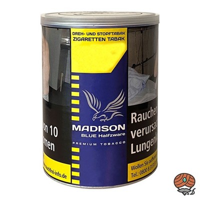 MADISON Blue/Blau Tobacco 120g Dose Halfzware Shag Drehtabak/ Stopftabak