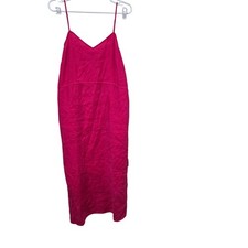Universal Thread Pink Rayon Blend Tie Side Midi Dress Women s M