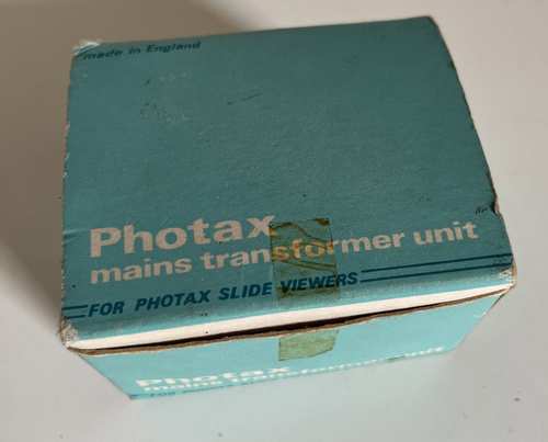 Original Slide viewer PHOTOAX mains transformer unit AC 4.5v 0.3A + box