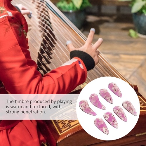 8Pcs Guzheng Finger Picks Fingertip Protectors Practical Guzheng Practice Tools - Picture 7 of 12