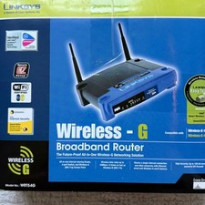 Linksys WRT54G 54 Mbps 4-Port 10/100 Wireless G Router Excellent In Box
