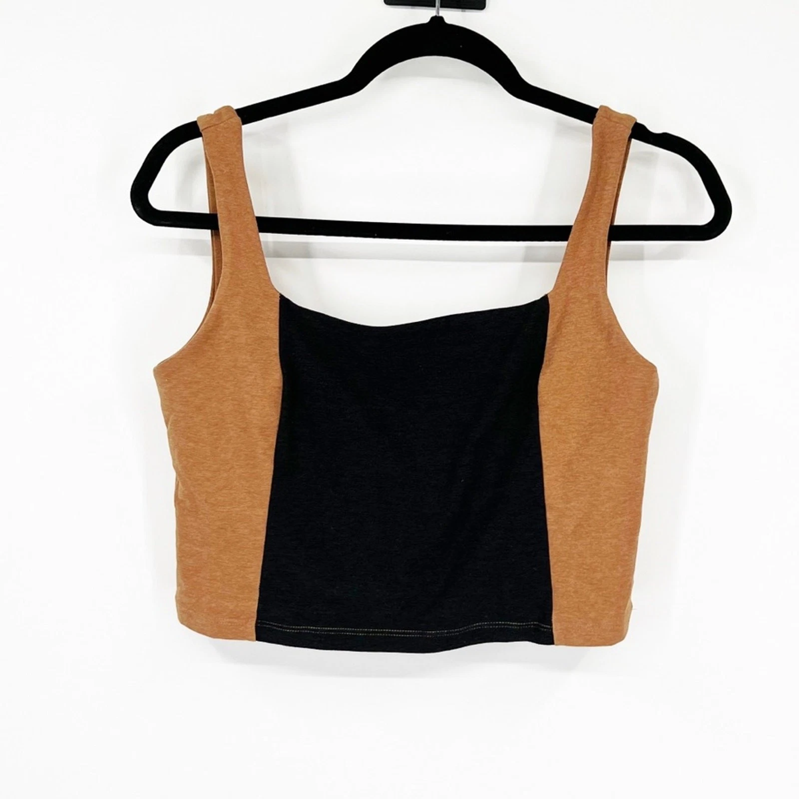 beyond-yoga spacedye vitality colorblock cropped tank-top
