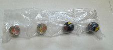 GLASS MARBLES 4 SEALED- SWIRL CLEAR BUBBLE