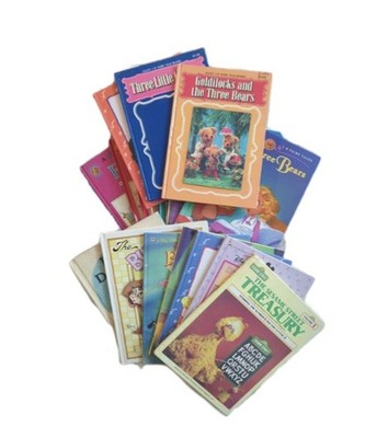 Lot of 24 HARDCOVER Children Reading Books Bedtime-Story Time Kid Picture Vtg