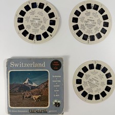 View-Master Switzerland Foreign Travelogues - B185 - 3 Reel Set Booklet
