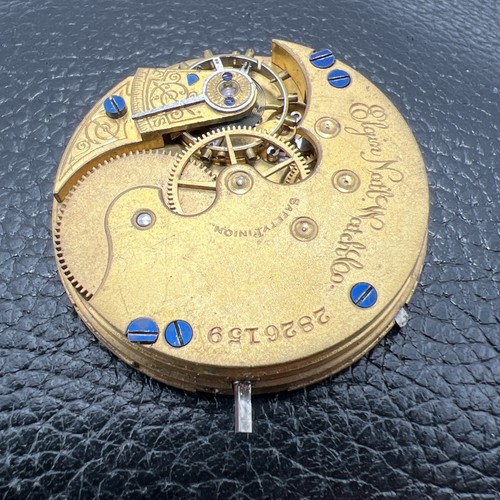 1888 Elgin 6s 7j Grade 95 Model 1 Pocket Watch Movement Parts or Repair - Picture 7 of 14