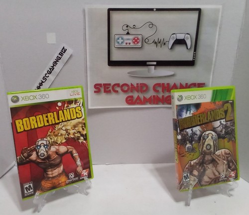 Borderlands 1 and 2 Games Bundle (Xbox 360) Complete Tested Free Ship