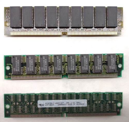 VINTAGE 72-Pin SIMM RAM LOT (3 Pairs / 6 Sticks Total) | 4MB, 8MB Parity, 32MB - Picture 4 of 7